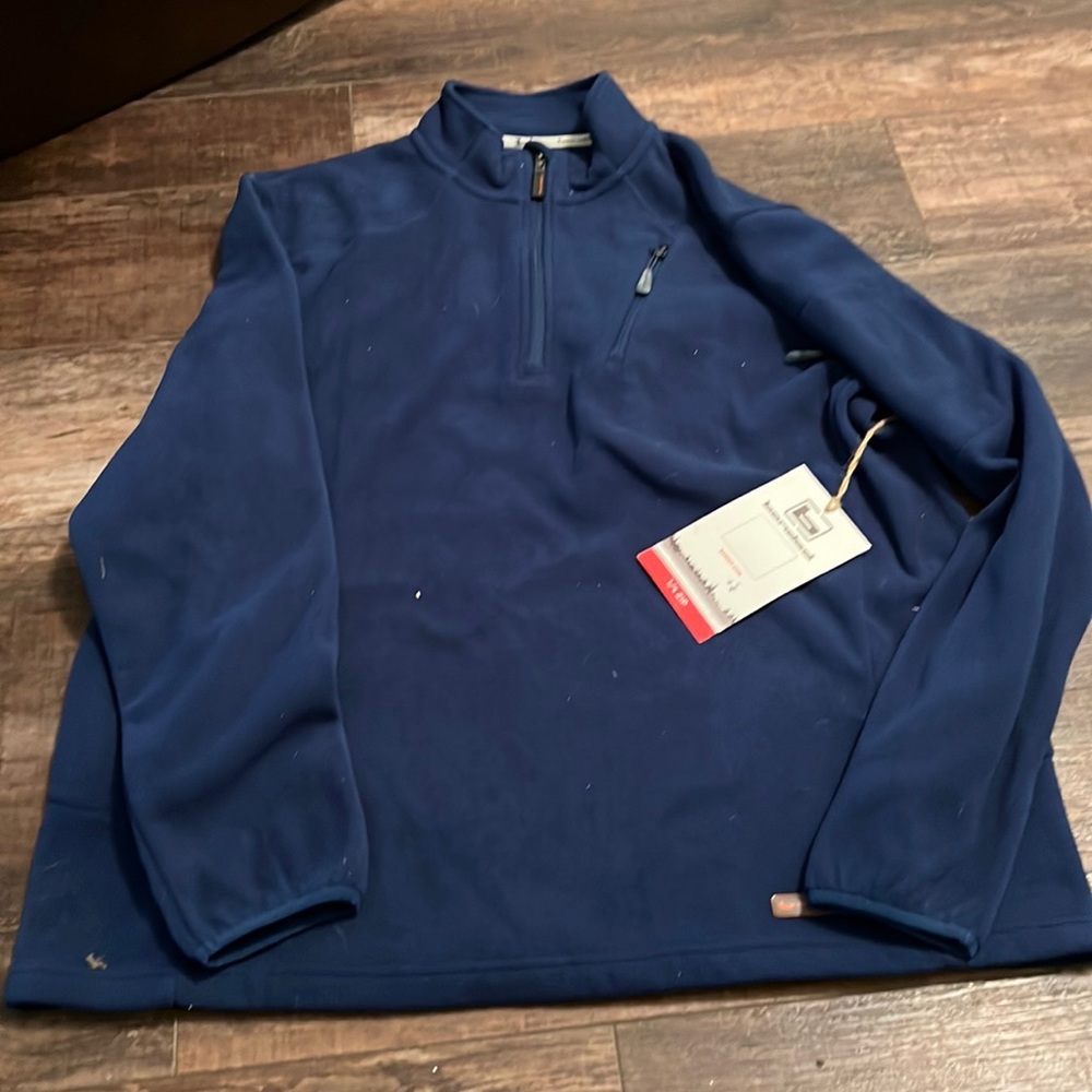Banded 1/4 zip camp shirt